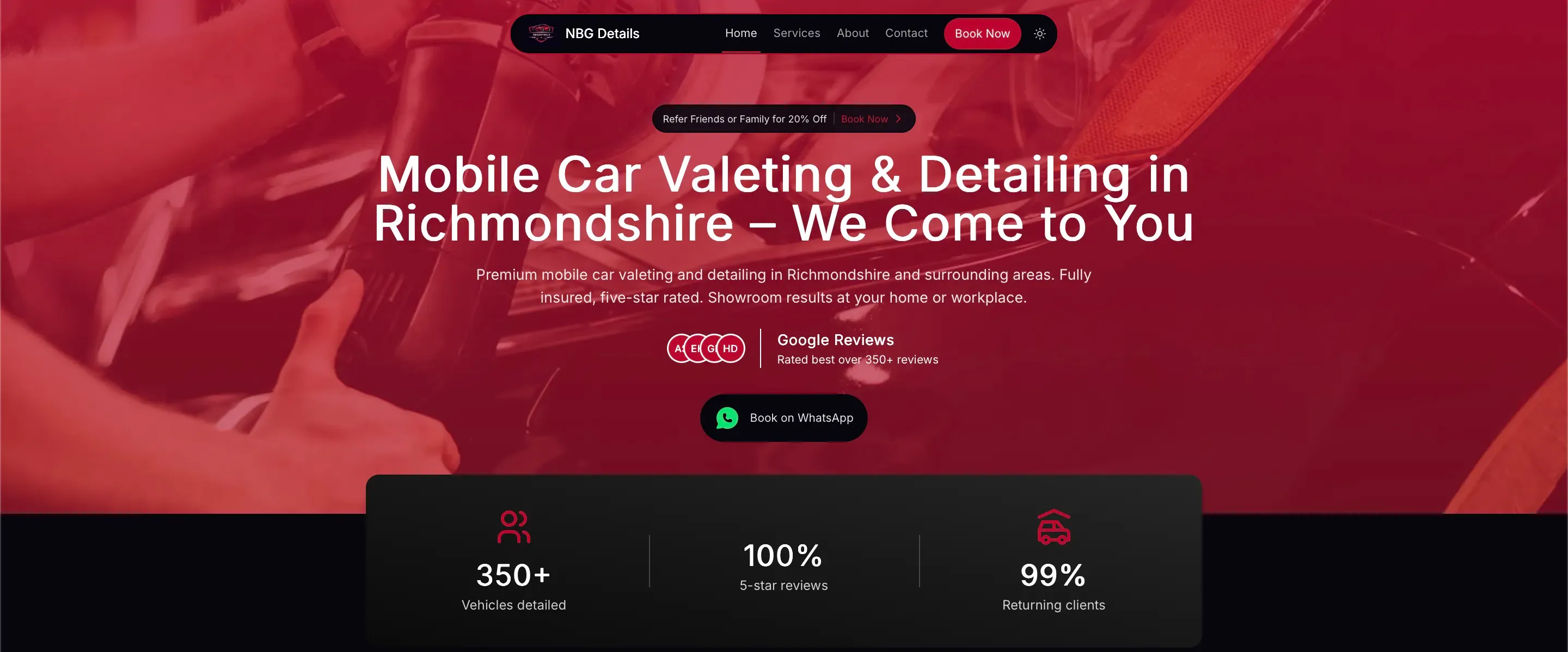 NBG Details website screenshot