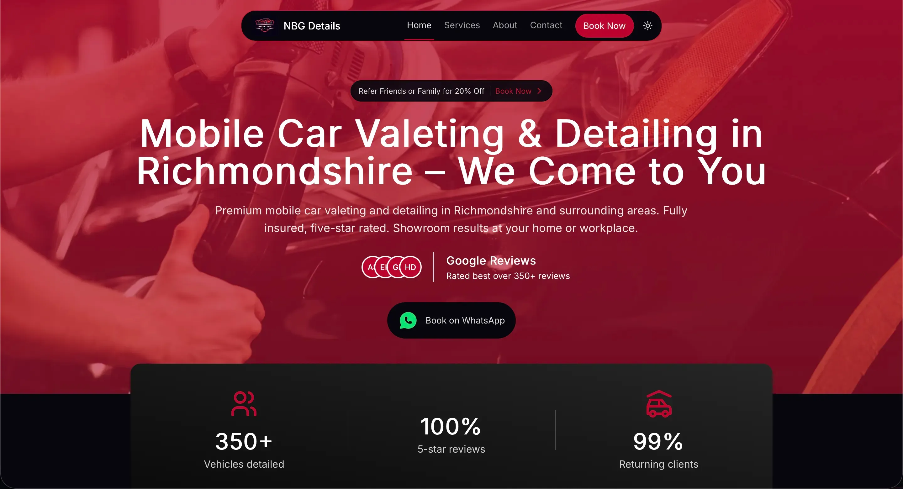 NBG Details website screenshot