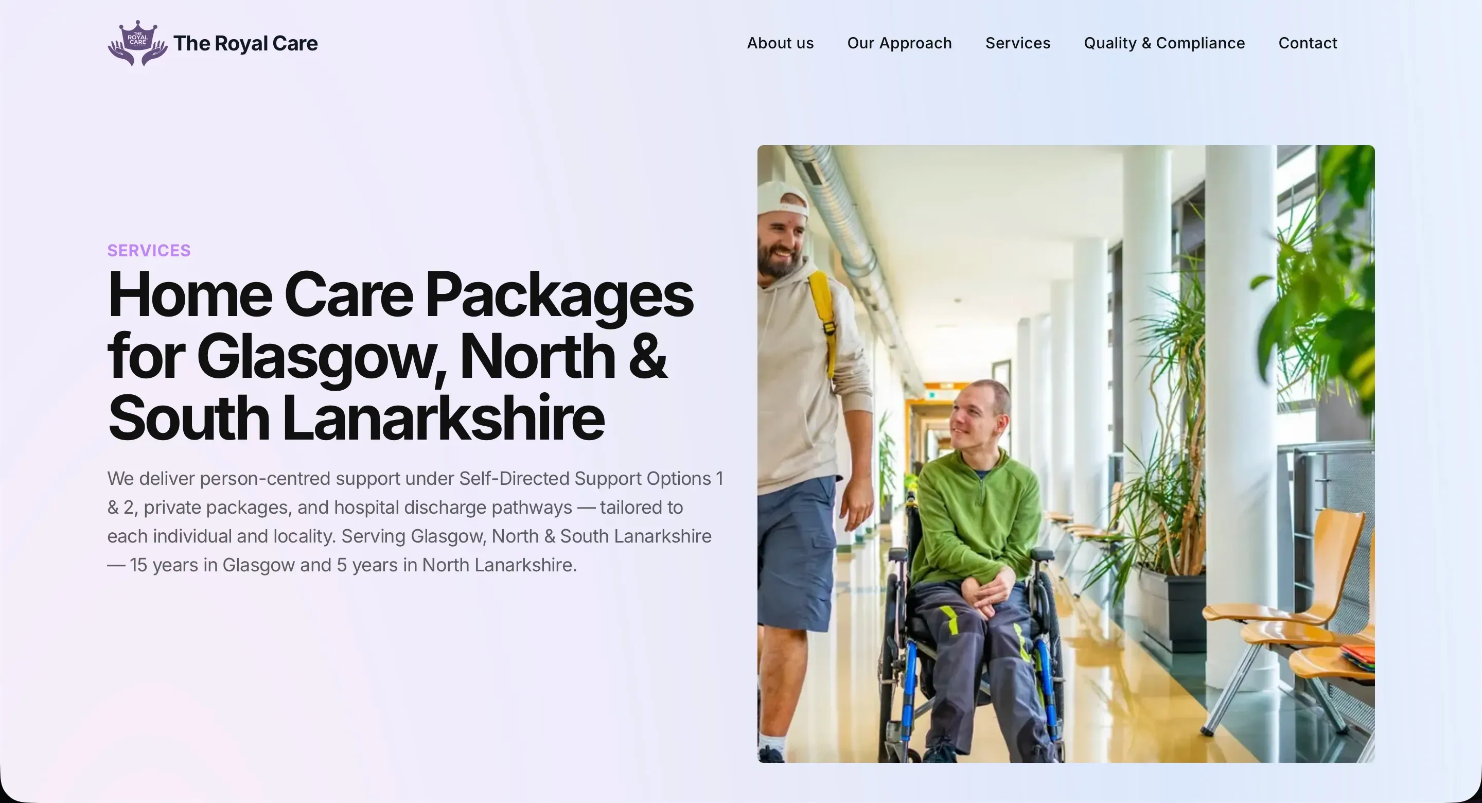 Royal Care Ltd website screenshot